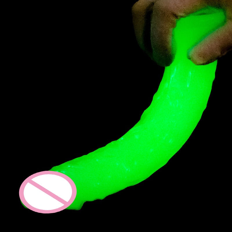 Glow-in-the-Dark Realistic Dildo with Suction Cup