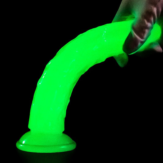 Glow-in-the-Dark Realistic Dildo with Suction Cup