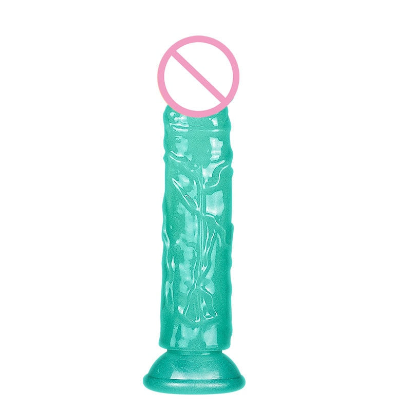 Glow-in-the-Dark Realistic Dildo with Suction Cup
