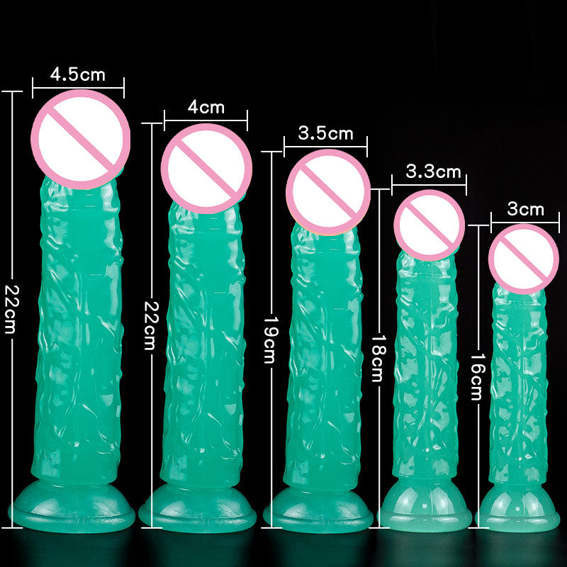 Glow-in-the-Dark Realistic Dildo with Suction Cup