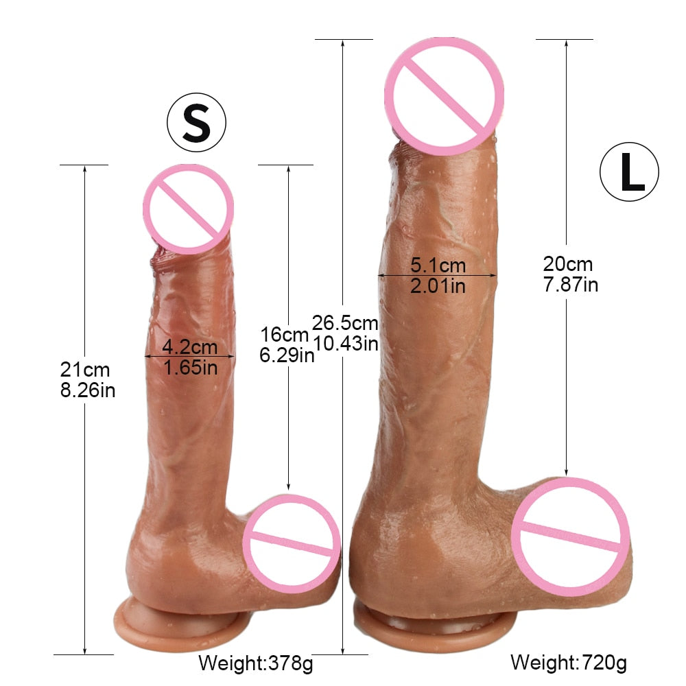 Realistic Silicone Dildo With Suction Cup