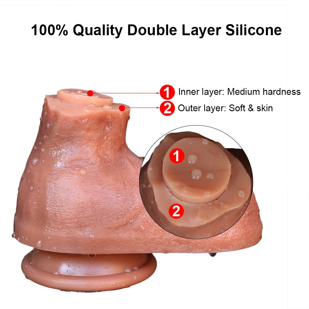 Realistic Silicone Dildo With Suction Cup