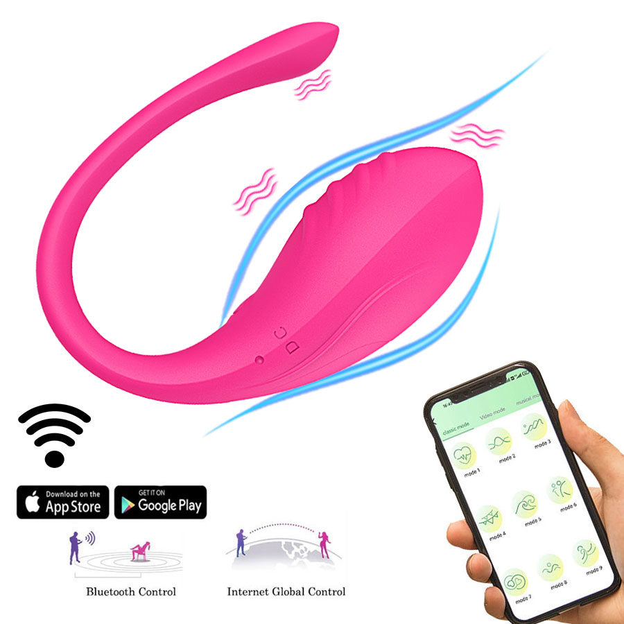 Wireless Bluetooth G Spot Dildo Vibrator Controlled Via iOS or Android App