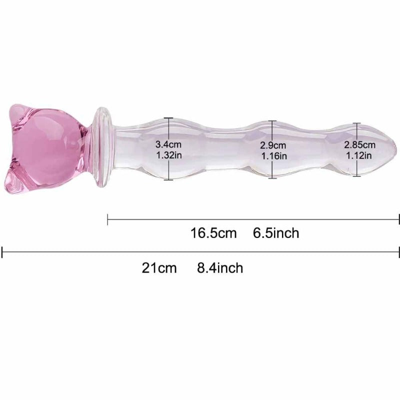 Crystal Glass Dildo (Heart, Cat, Star or Moon)