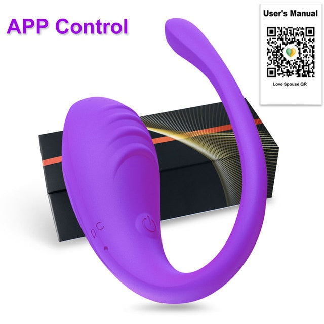 Wireless Bluetooth G Spot Dildo Vibrator Controlled Via iOS or Android App