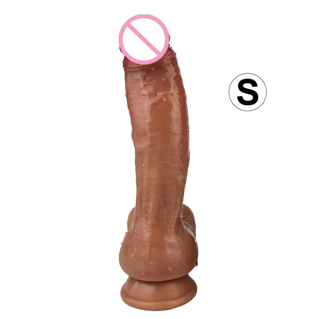 Realistic Silicone Dildo With Suction Cup